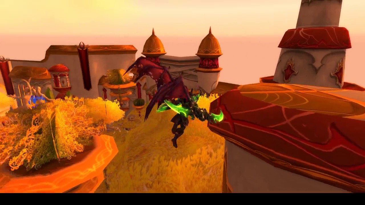 World Of Warcraft WoW Exploration 7.3.2 Silvermoon Street Jumping