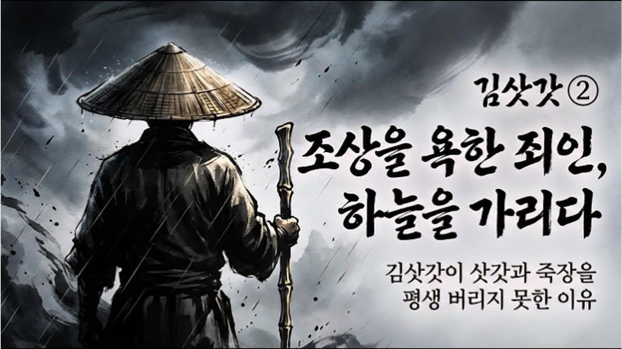 [김삿갓 2화] 방랑의 시작, 삿갓과 대나무 지팡이에 담긴 뜻 (한시: 영립, 죽장)