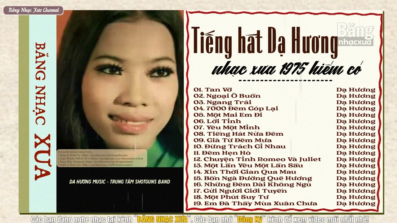 Tiếng Hát Dạ Hương | LK Nhạc Vàng, Nhạc Lính, Nhạc Bolero Xưa 1975 Chọn Lọc Nhiều Bài Hay