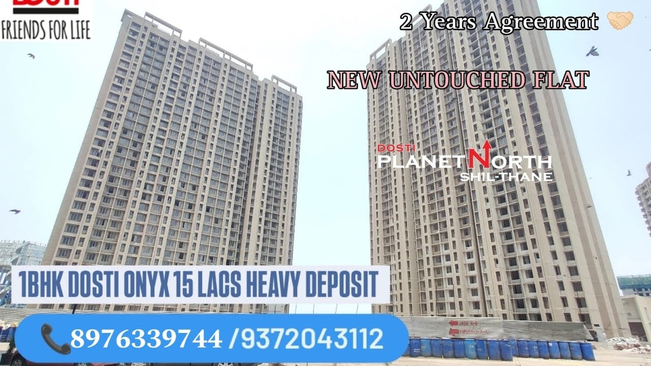 Flat For Heavy Deposit| Dosti Planet North| 1Bhk Onxy Tower| Untouched Flat| Shilphata| Mumbra|
