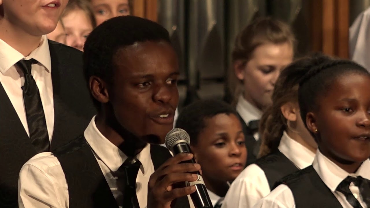 Bloemfontein Children's Choir WONDERFUL WORLD soloist Aobakwe More