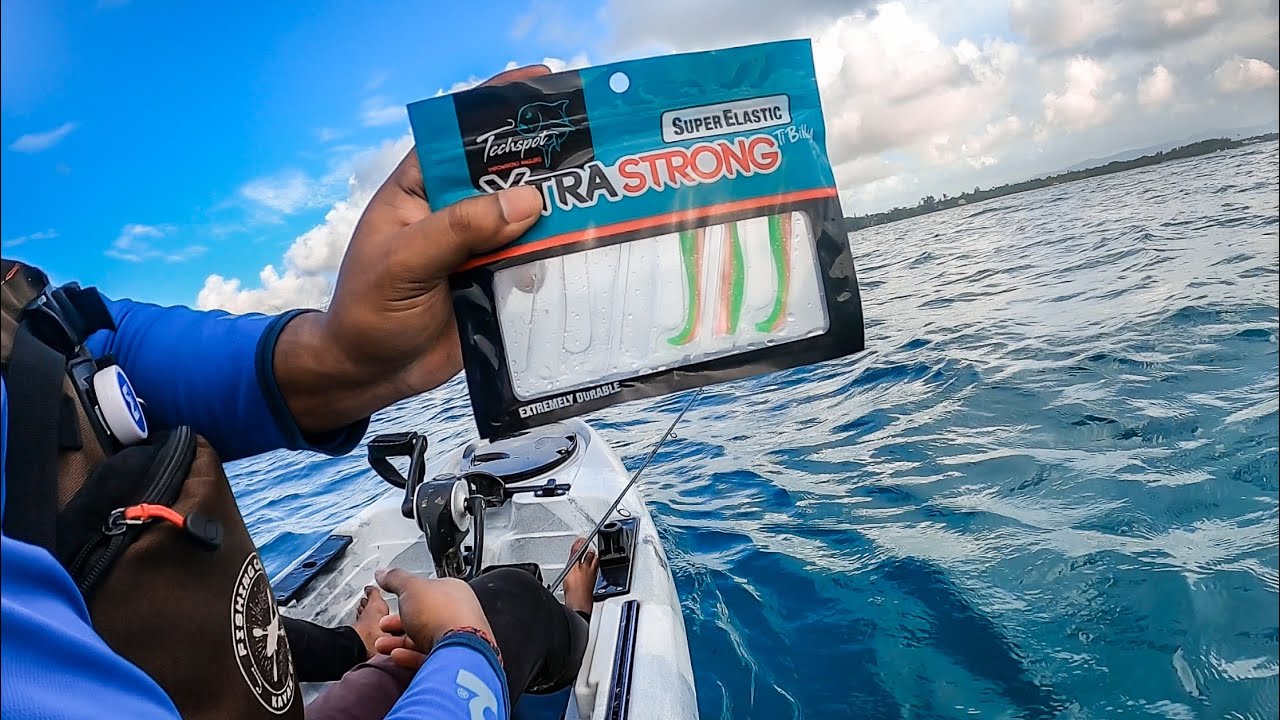 Sunset kayak fishing | Mauritius | Xtrastrong Tibilly Softbait