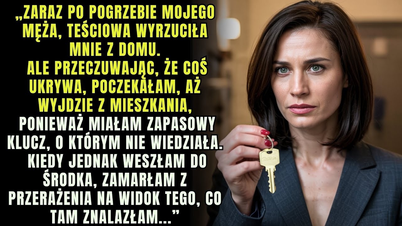 Po pogrzebie męża, teściowa wyrzuciła synową z jej własnego domu Ale czując, że coś ukrywa,