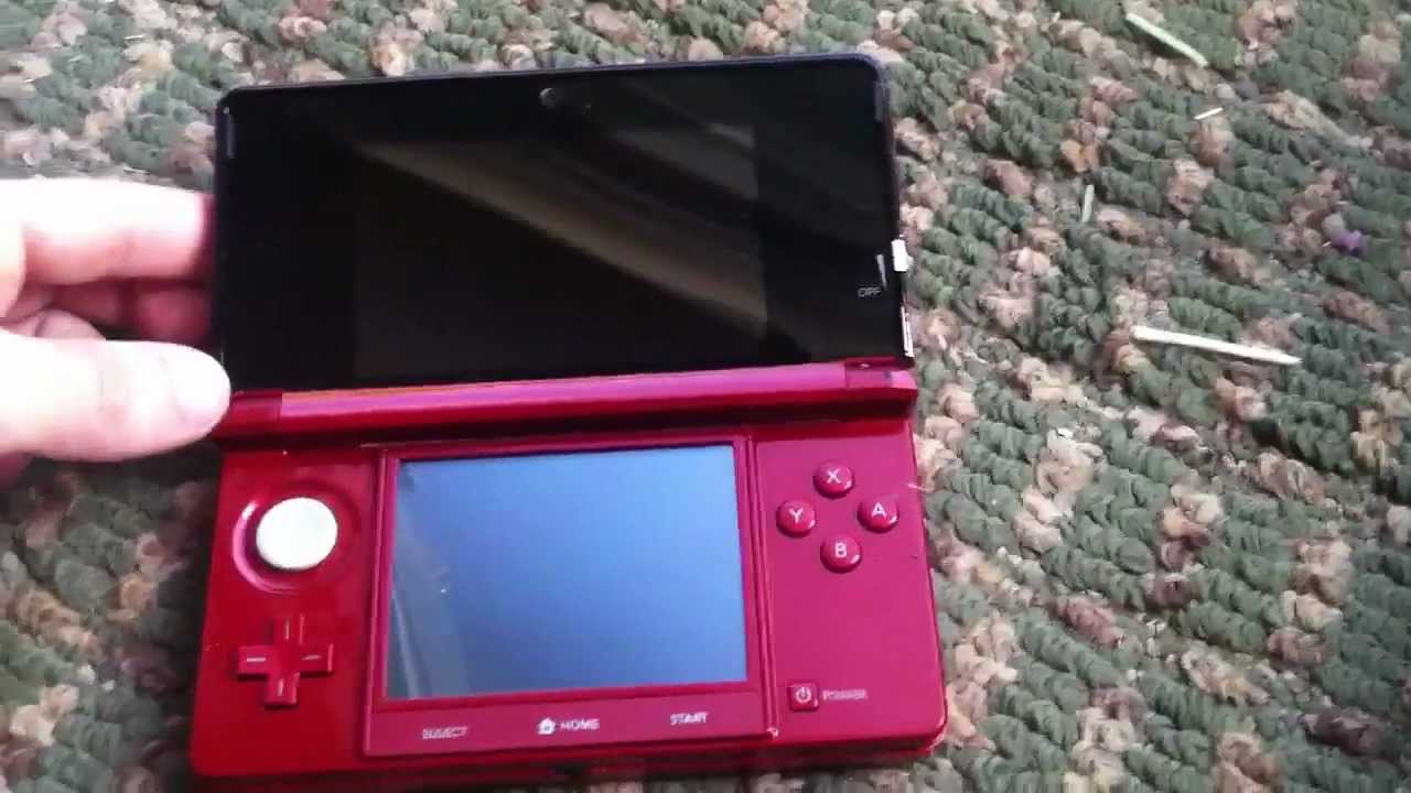 Nintendo 3DS Flame Red Unboxing Again (Better Lighting)