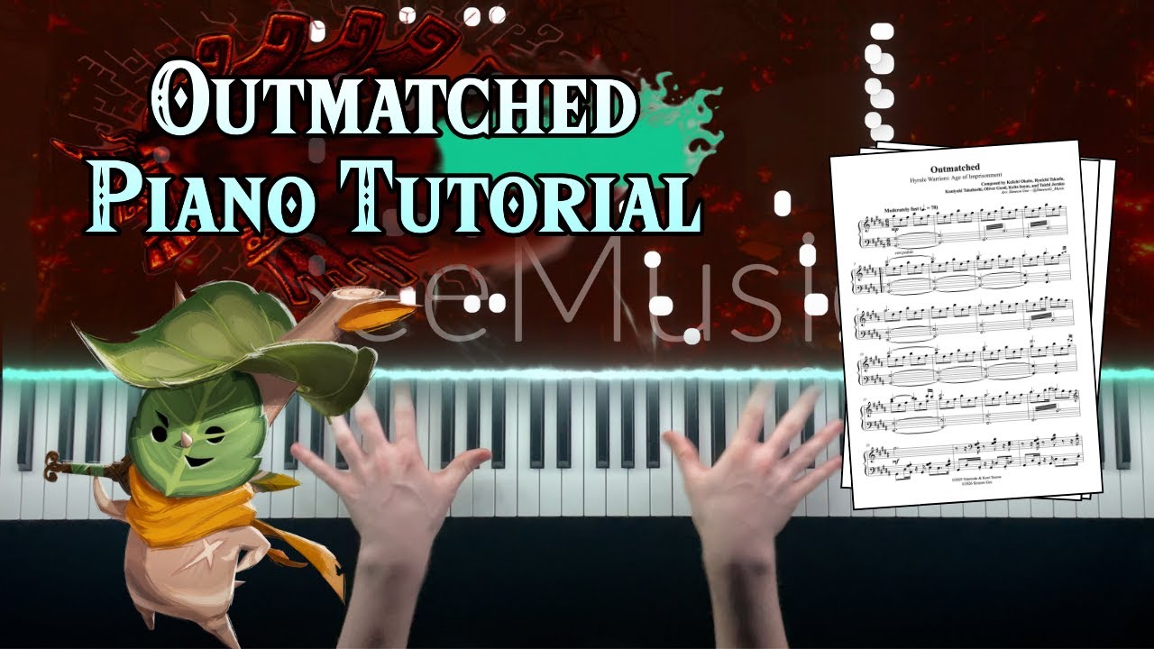Outmatched Piano Arrangement | Hyrule Warriors: Age of Imprisonment | Sheet Music + Synthesia