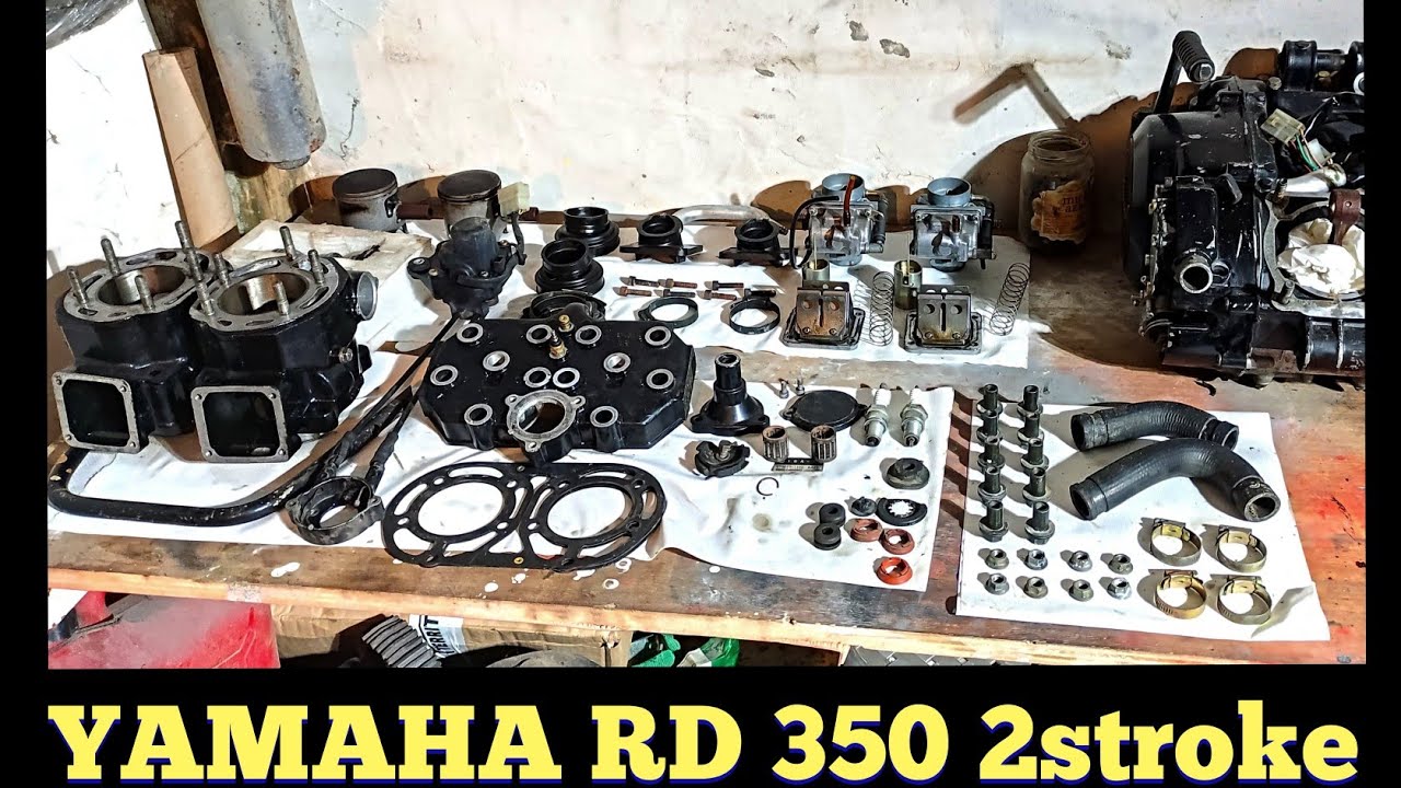 YAMAHA RD 350 YPVS 2T Project #2 desmontado motor #rd350 #viudanegra #matapijos #ypvs