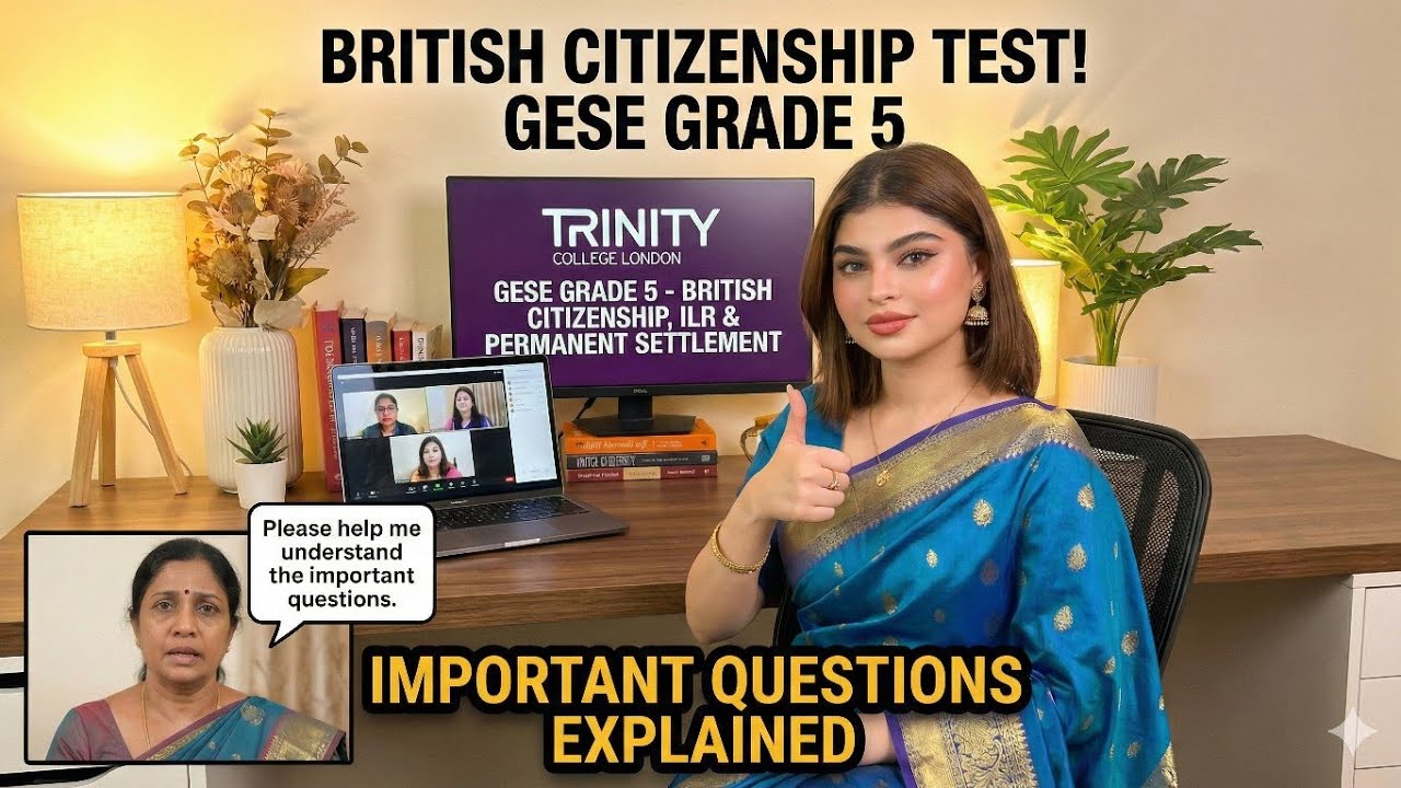 B1 English Test (GESE Grade 5) | SELT British Citizenship| Trinity College London ILR UK