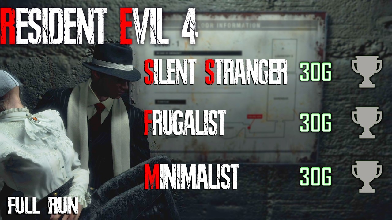 Resident Evil 4 - Frugalist, Minimalist, Silent Stranger Trophy/Achievement Guide -  Full Run
