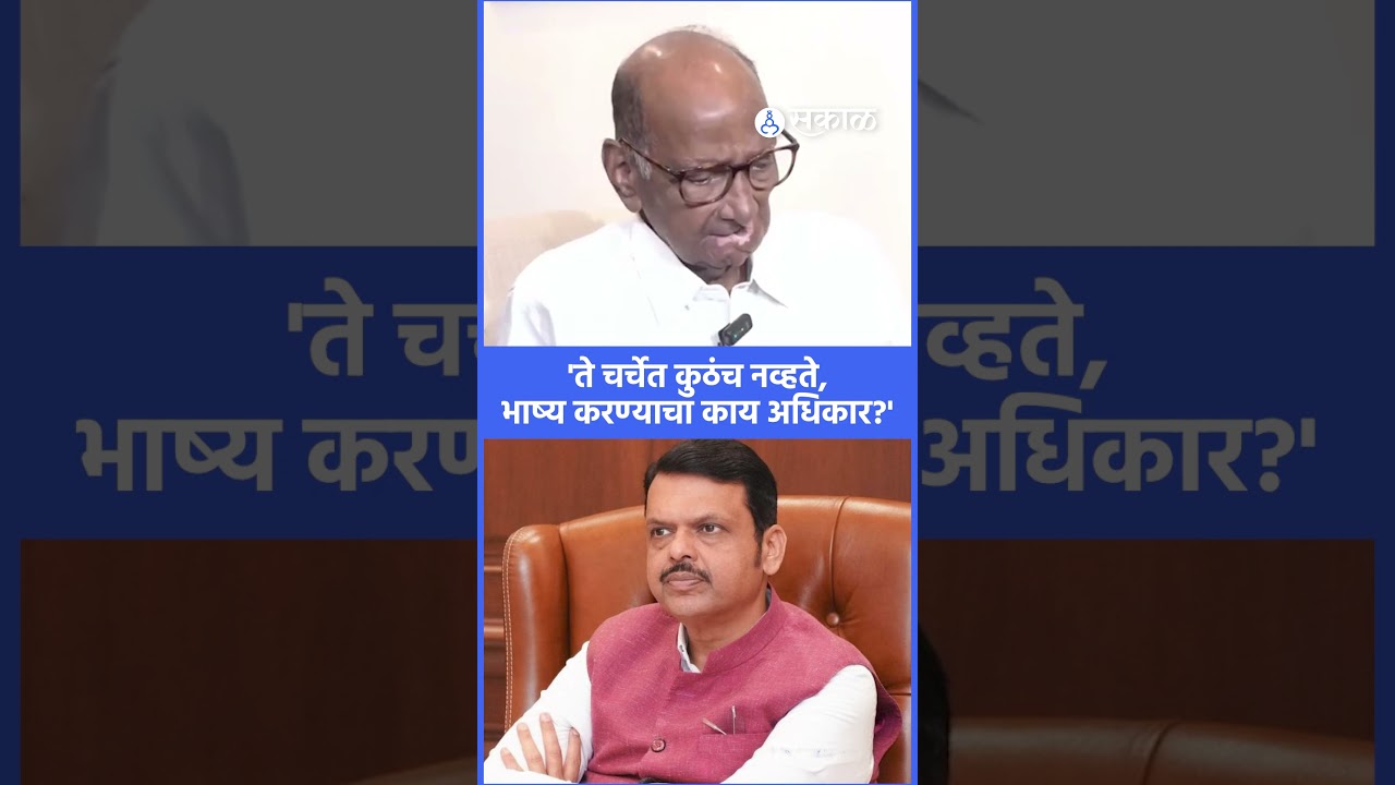 Sharad Pawar यांचा मुख्यमंत्री Devendra Fadnavis यांच्यावर टीका । ajit pawar। ncp merger