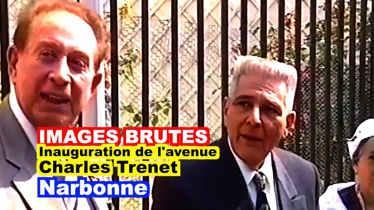 Inauguration de l'avenue Charles Trenet à Narbonne