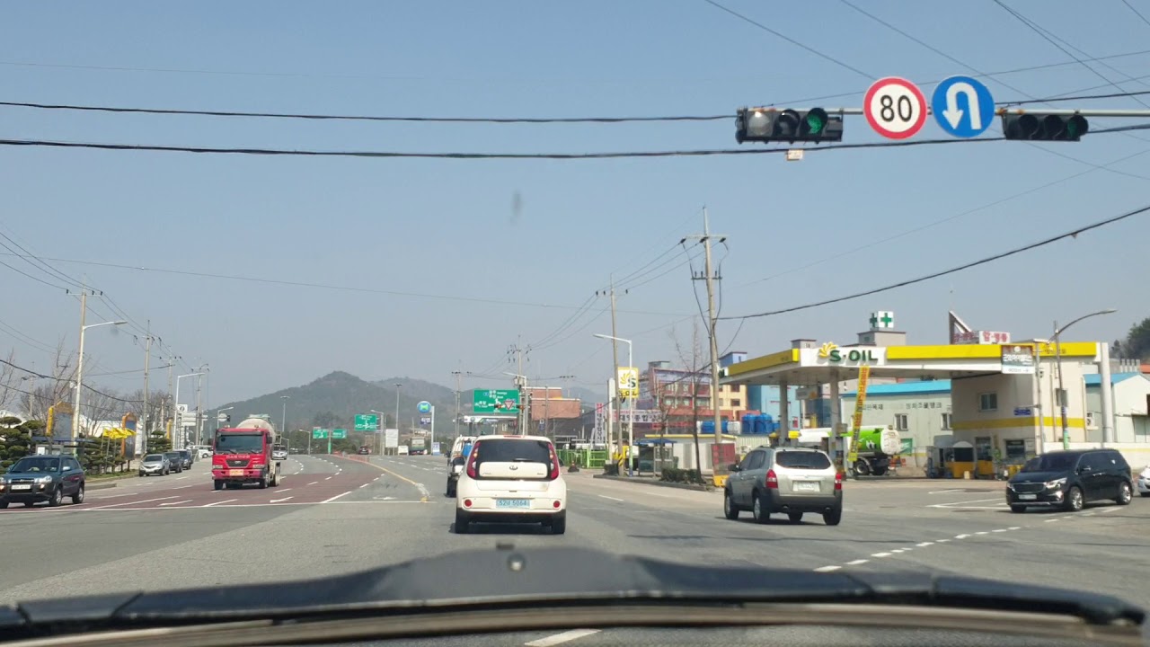 톱머리 해수욕장 가는 길 드라이브 영상 Drive up the Sawhead beach in Korea, ASMR, no talking