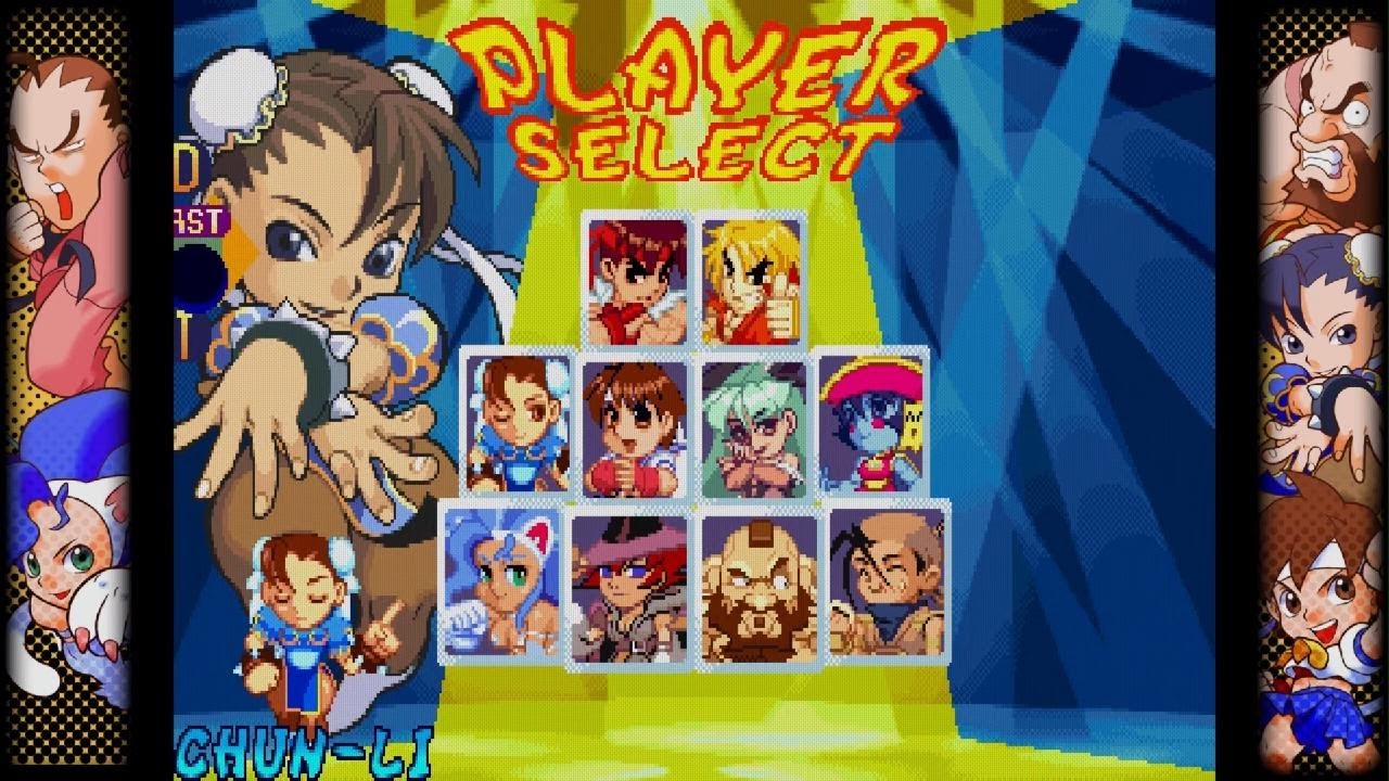 Super Gem Fighter Mini Mix/Pocket Fighter: Chun li Gameplay
