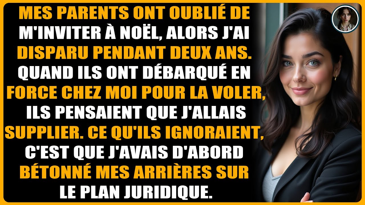 Mes parents ont oublié de m'inviter à noël, alors j'ai disparu pendant deux ans.