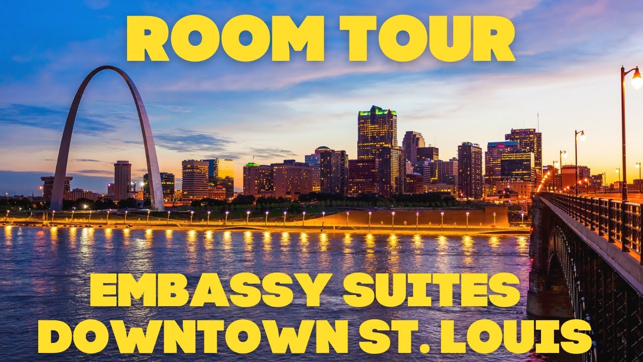 Embassy Suites Downtown St. Louis Room Tour 2022  | stl