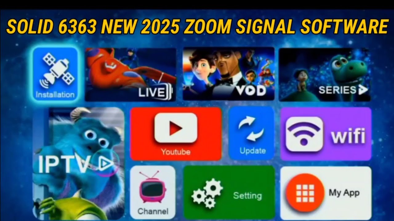  🔥Solid 6363 New Software Update 2025 | zoom Signal Software Download | GX6605S HW203 Latest Update 
