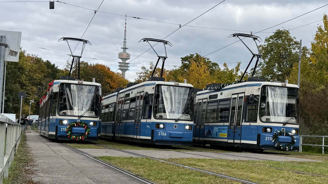 Zum Abschied vom R2.2 der MVG eine Mitfahrt durch fast das gesamte Tramnetz in München mit Sound
