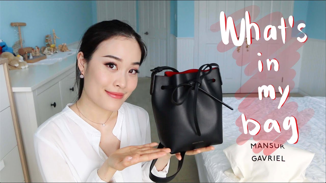 我的包包里有什么2020- Mansur Gavriel mini mini Bucket Bag＊ROBOROSE＊