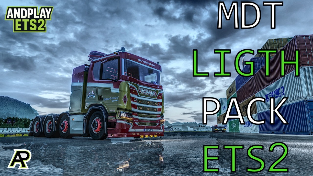 Euro Truck Simulator 2 - MEGA MOD MDT LIGTH PACK