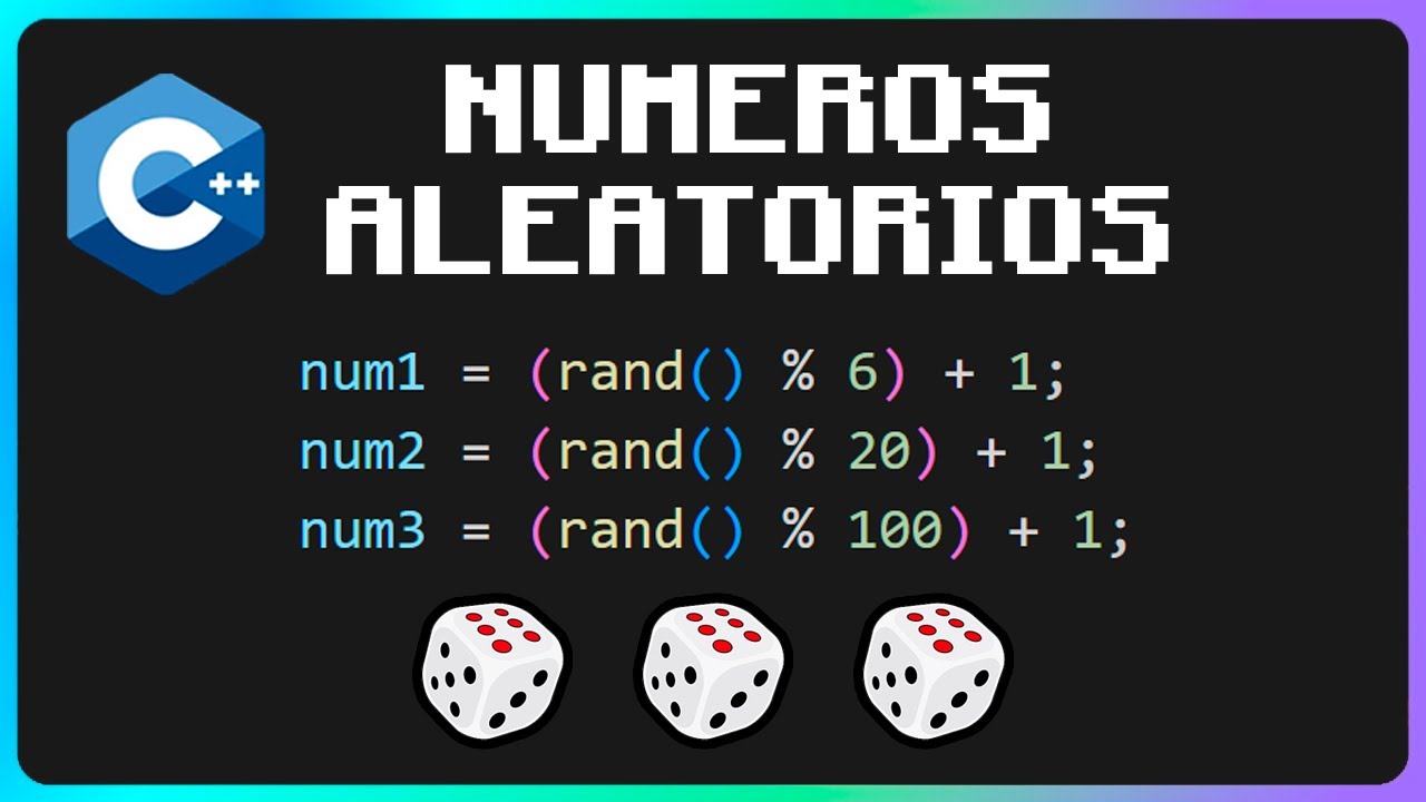 📌 Números Aleatorios en C++ 👈😉 – Generar números aleatorios – Random numbers - Curso C++ 🎲 #25