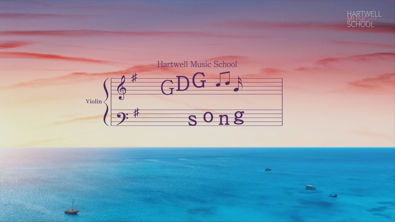 Violin songs for beginners: GDG song