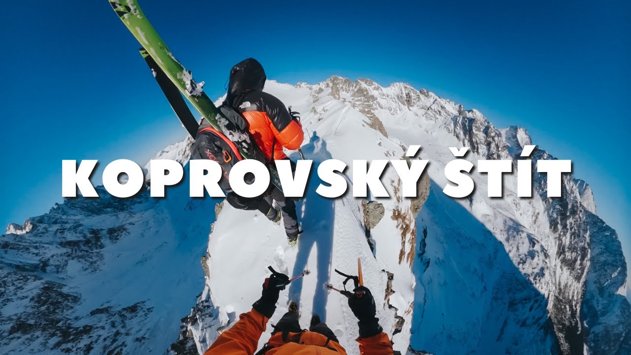 Koprovský štít v zimě na skialpech (Vysoké Tatry)