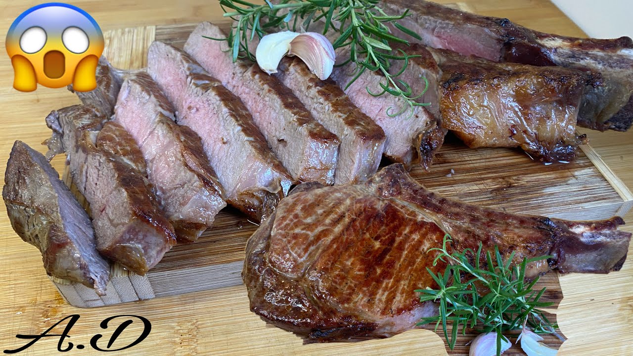 Steak Tomahawk Ohne Barbecue Grill 🥩