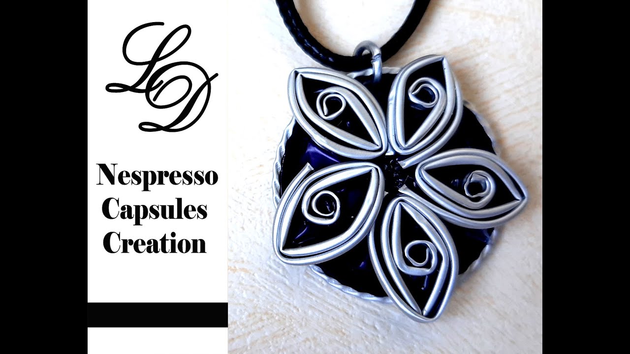 How to Recycle Nespresso Capsules- Easy DIY Craft Coffee Pods Pendant- Recycling Jewelry- Zero Waste