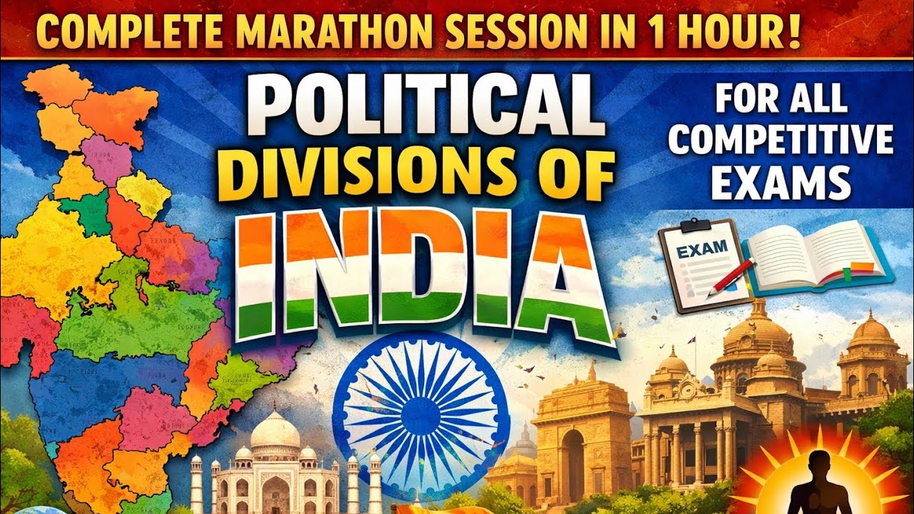 POLITICAL DIVISIONS OF INDIA | COMPLETE MARATHON SESSION | JKSSB |JKPSC EXAMS |