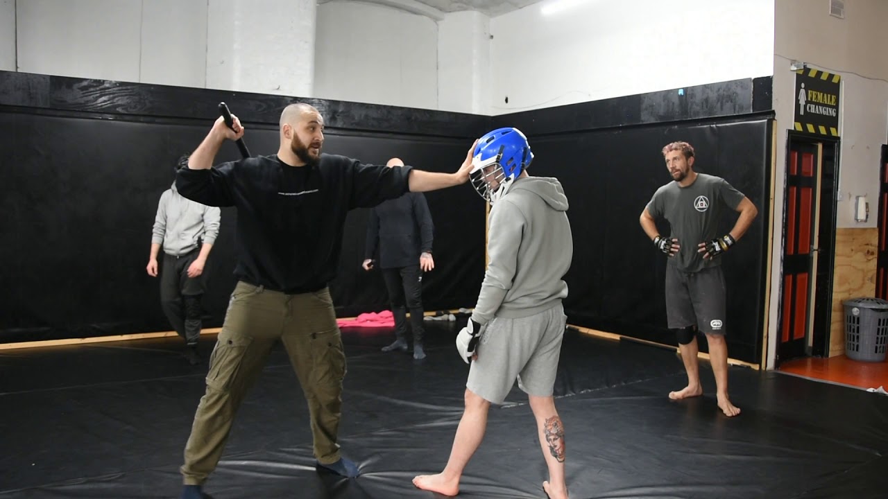 Using a Baton. Weaponry Seminar Manchester with Julien Masson (Adrenaline Combatives)