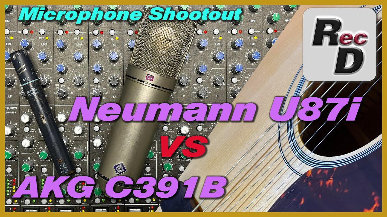 Neumann U87 (vintage) vs AKG C391B | Microphone Shootout | Acoustic guitar