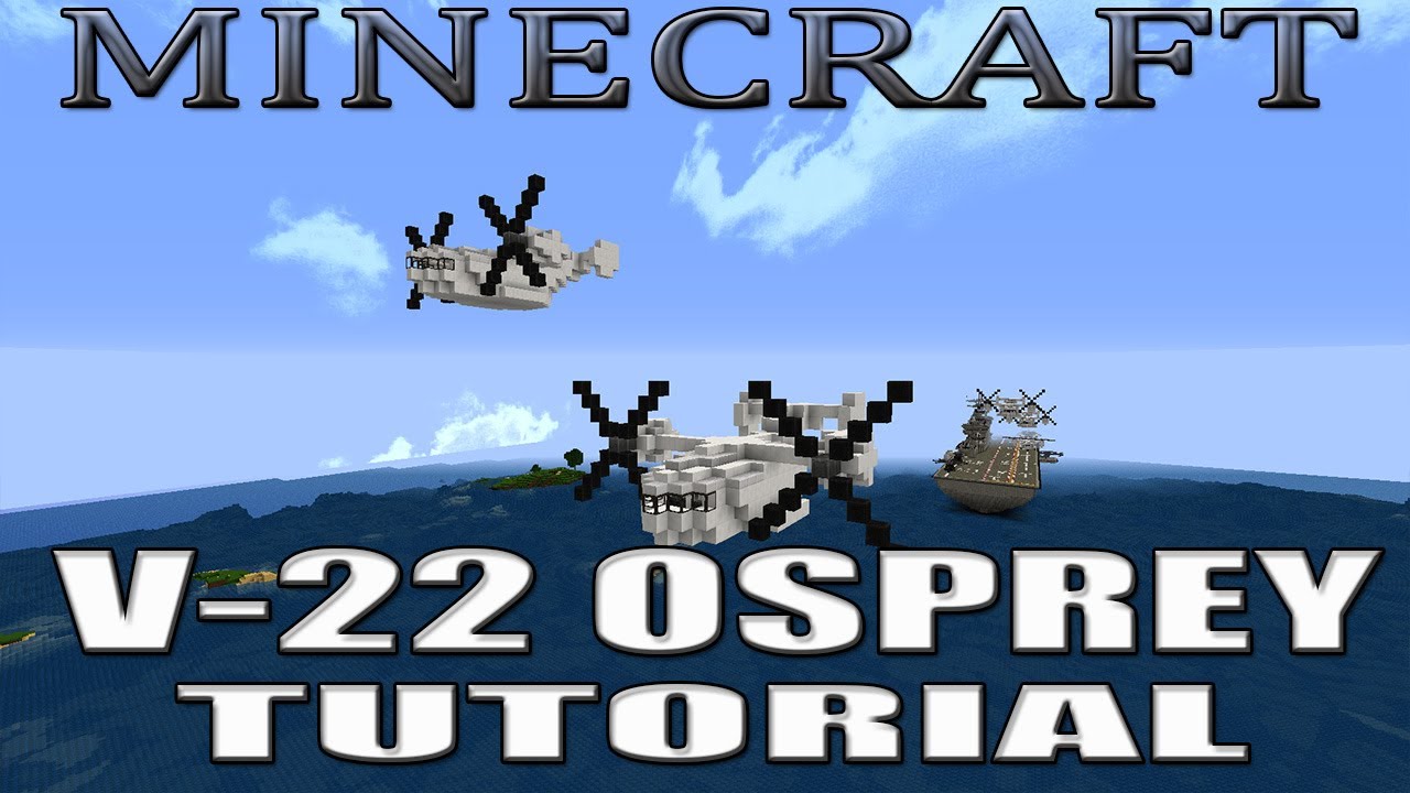 MINECRAFT / HYTALE : V-22 Osprey Tutorial (3 Position Rotors)