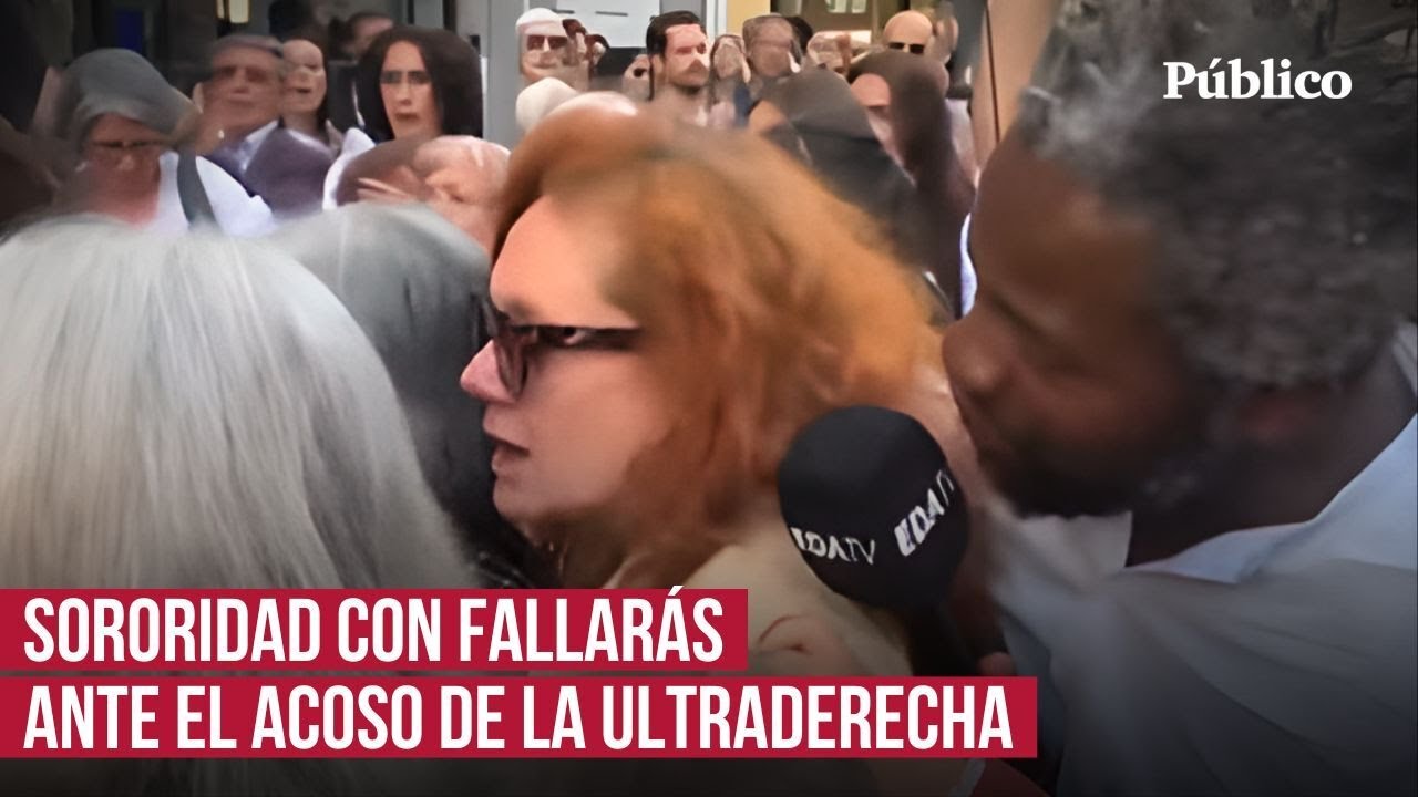 Así protegió un grupo de mujeres a Cristina Fallarás ante el acoso ultra