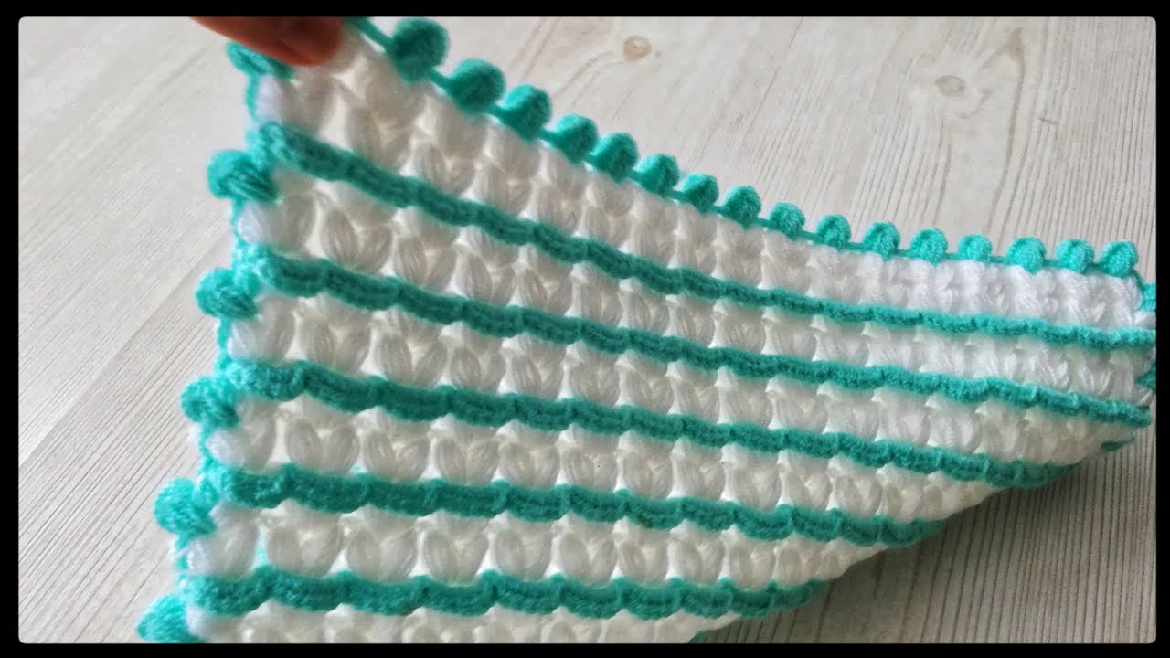 Yepyeni Bir Lif ve Bebek Battaniyesi Modeli/Lif Modelleri/Easy Crochet/Bebek Battaniyesi
