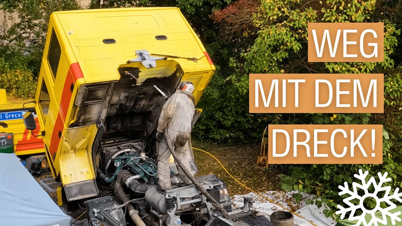 Ep07 Expeditionsmobil Ausbau: Putzaktion mit dem Eisstrahlgerät