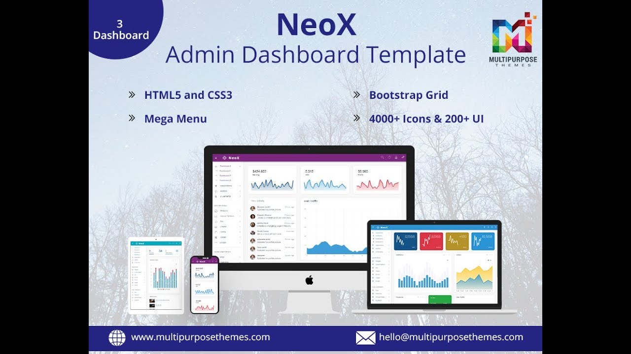 Neox intro and Dashboard - Admin Template