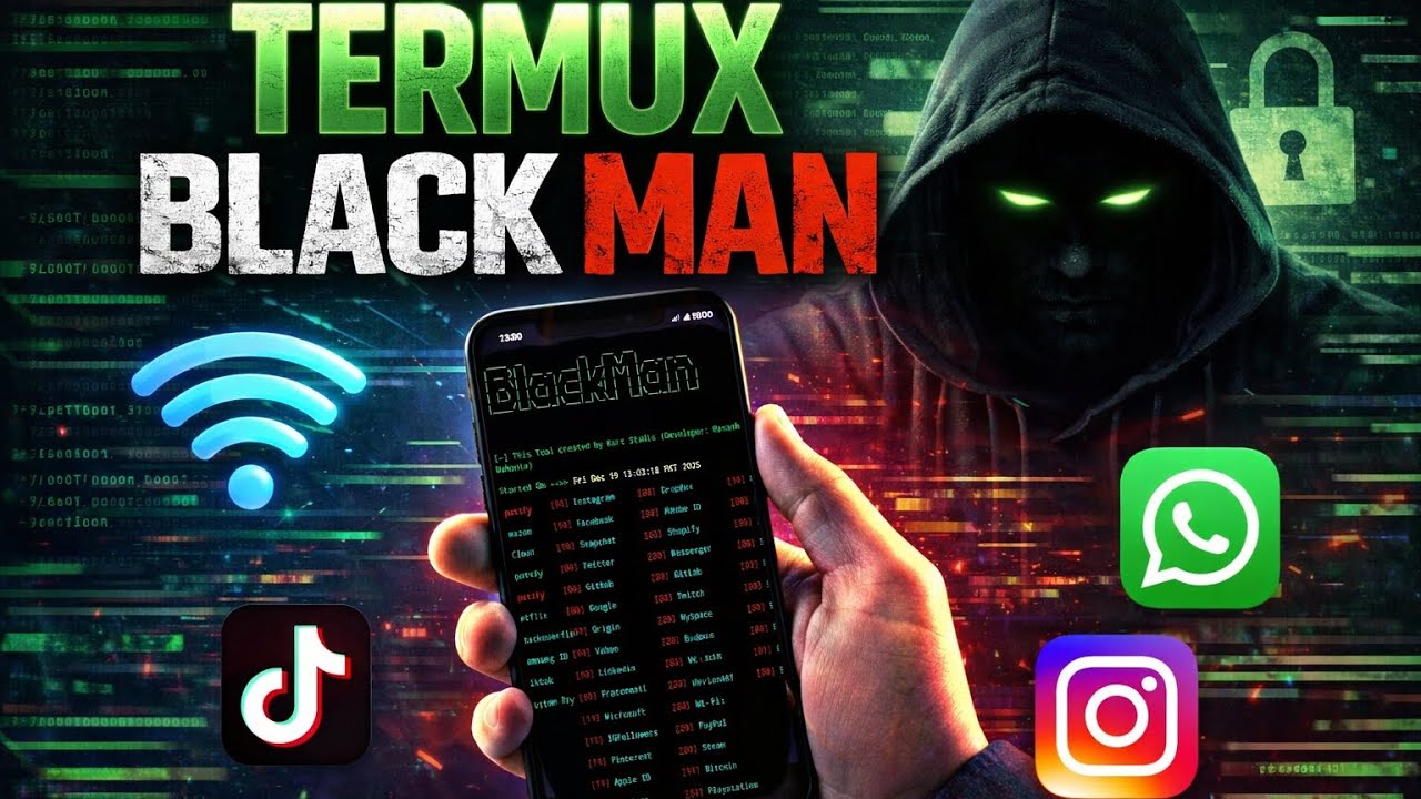 Termux Black Man 🔥 Android Ko Bana Do Powerful Hacker Machine (Educational)