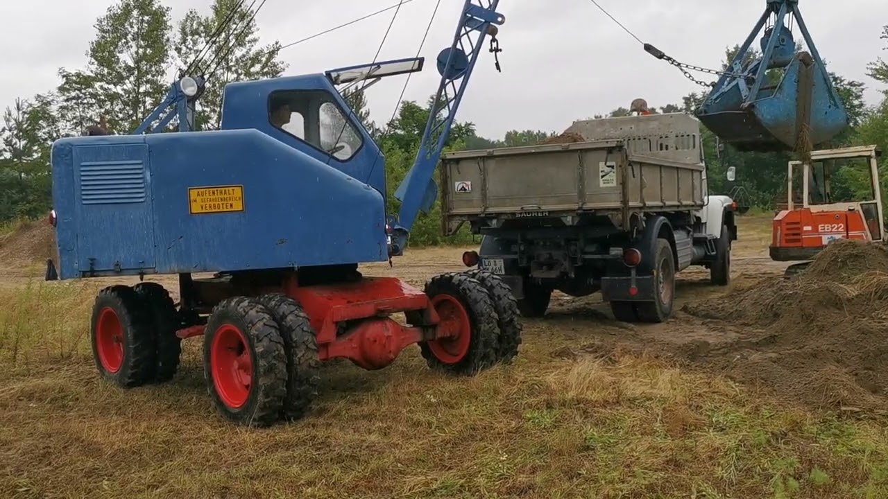 Fuchs Seilbagger 301 beläd SAURER D290 B