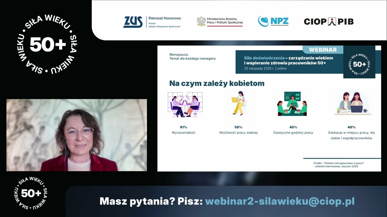 Menopauza. Temat dla każdego managera - webinar dla pracodawców 