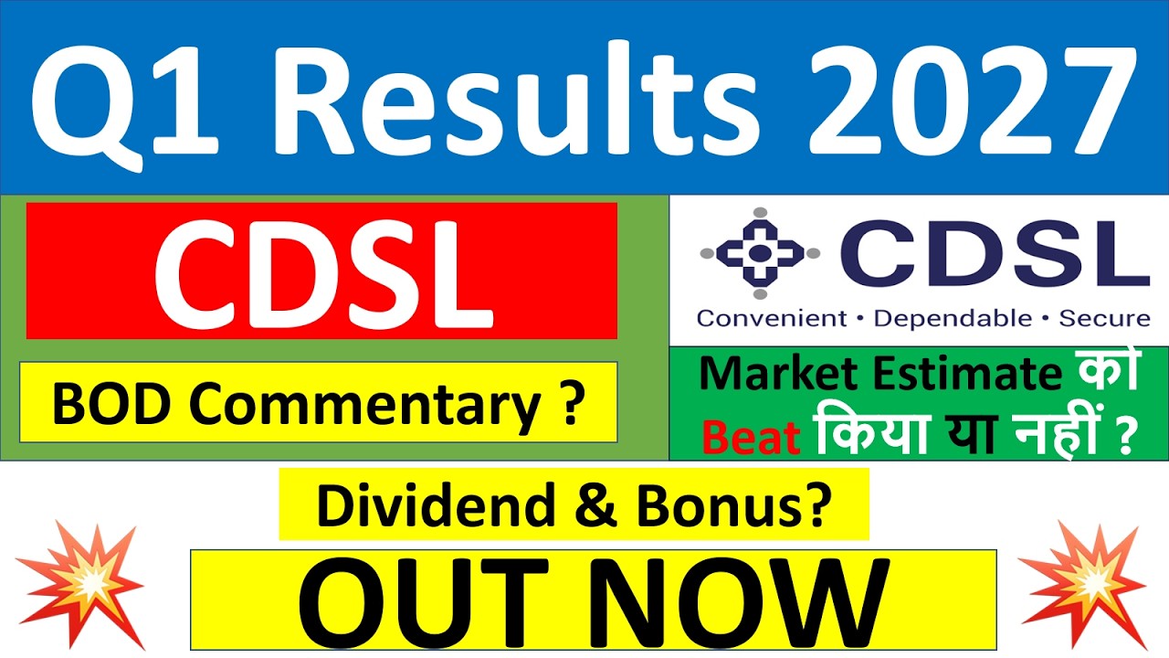 CDSL q1 results 2027 | CDSL results today | CDSL Share News | CDSL Share latest news | CDSL Dividend