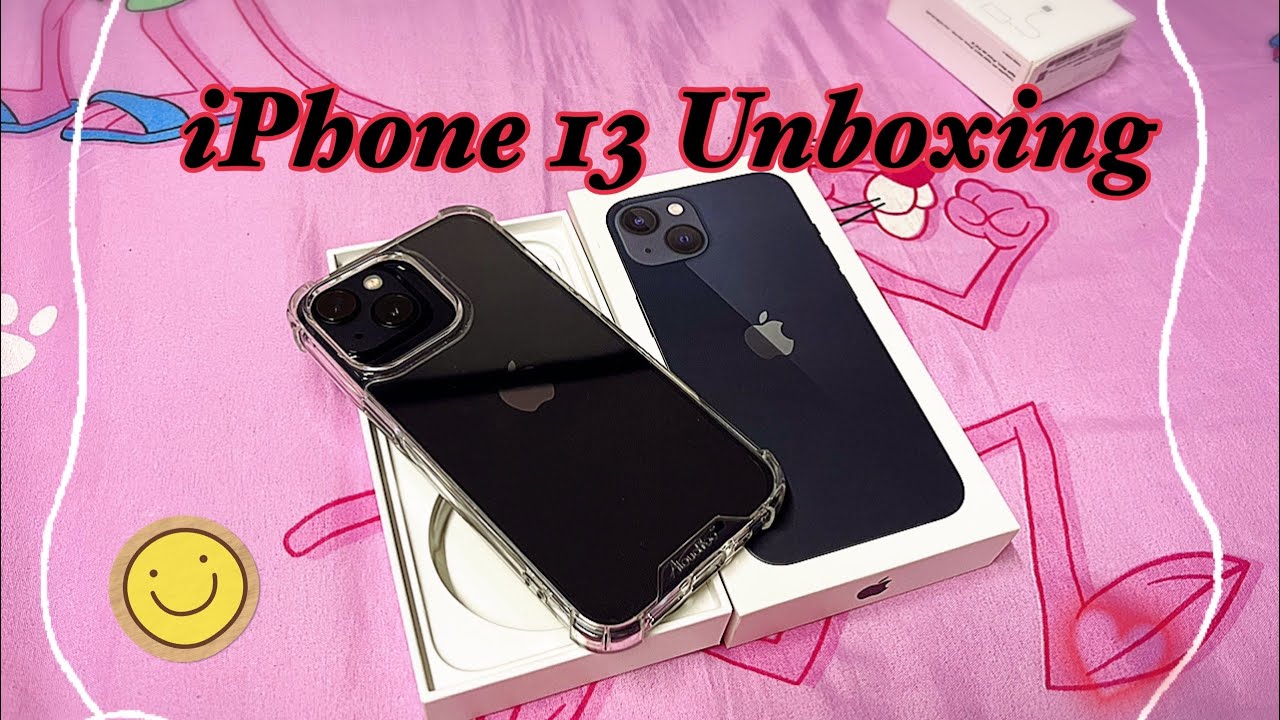 Unboxing iPhone 13 midnight 128 gB 🍎| แกะกล่อง + ติดฟิล์ม
