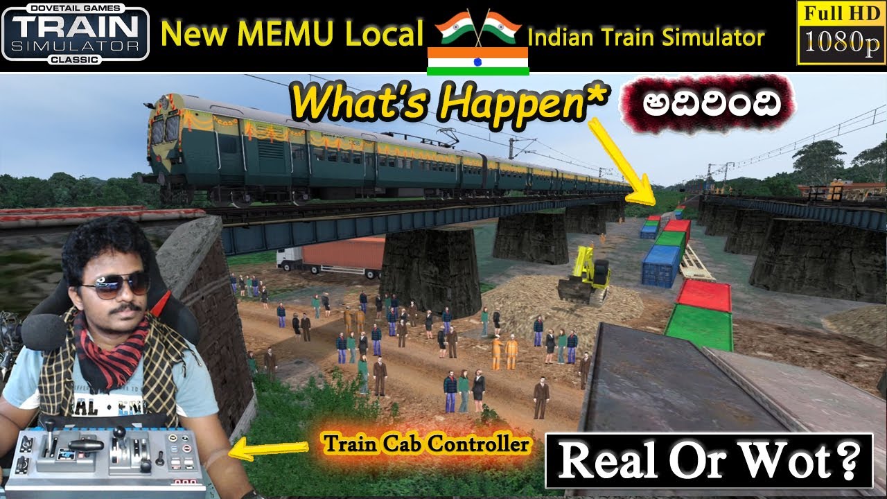 New MEMU Train Late Goods Train Accident Realistic Indian Train Game | Train Simulator Classic