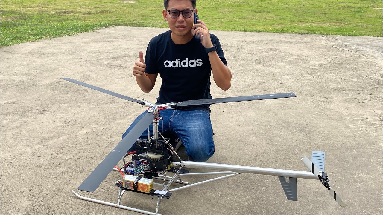 Hughes 269C (650 size) First Test Flight by เอกสายไหม