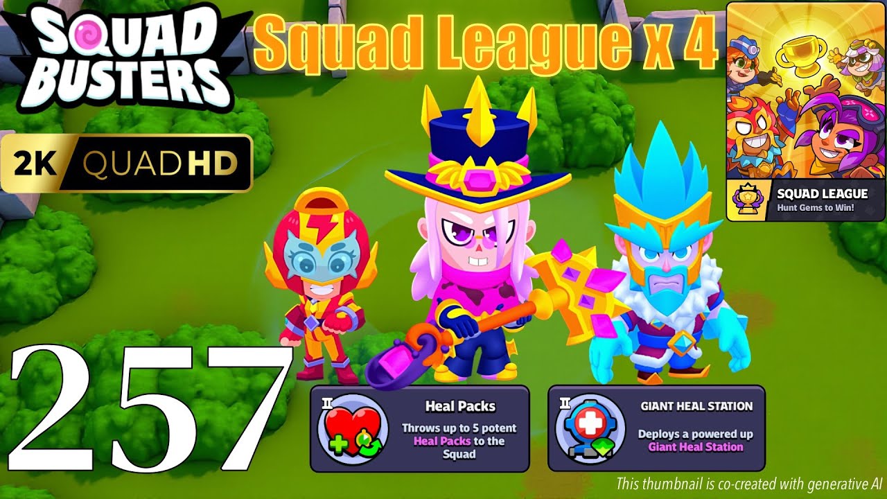 Squad Busters - Walkthrough Gameplay Part 257 - Mortis, Max, Ice Wizard - Squad League x 4