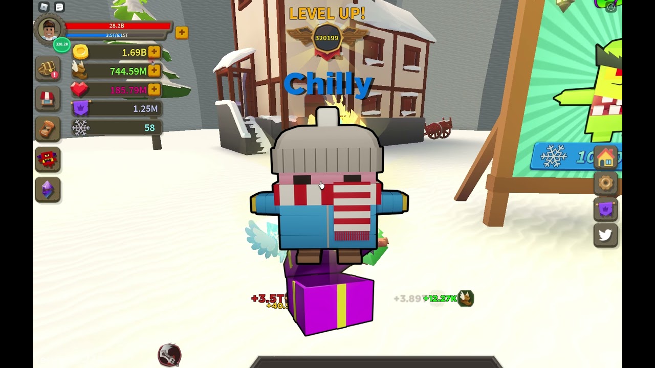 I PLAYED THE NEW WINTER UPDATE IN GIANT SIMULATOR {ROBLOX}