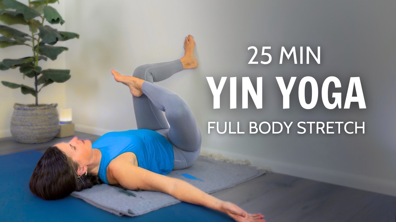 25-Min Gentle Yin Yoga | Calming Full Body Stretch