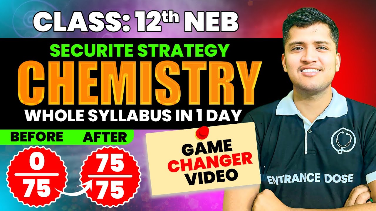 Final Day Strategy To Cover Whole Syllabus Of Chemistry In One Day 😱|| Most Important VVIQ Question🔥
