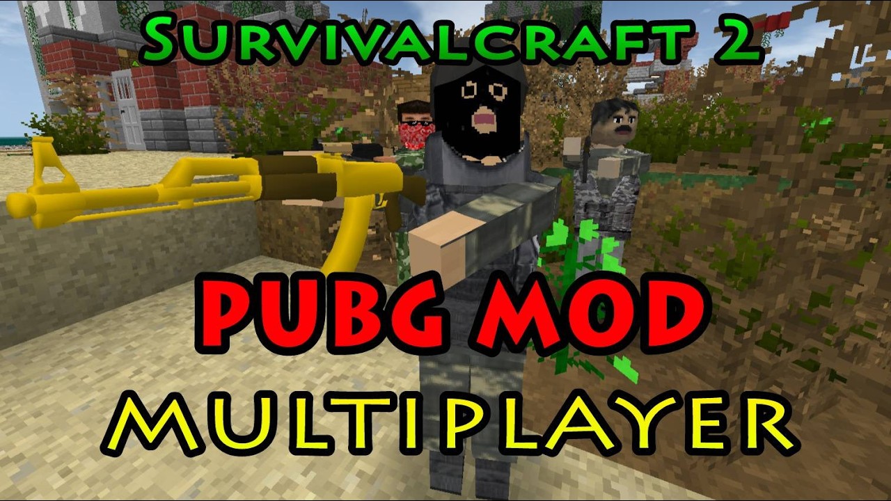 SURVIVALCRAFT 2 PUBG MOD MULTIPLAYER | Gameplay + DESCARGAS
