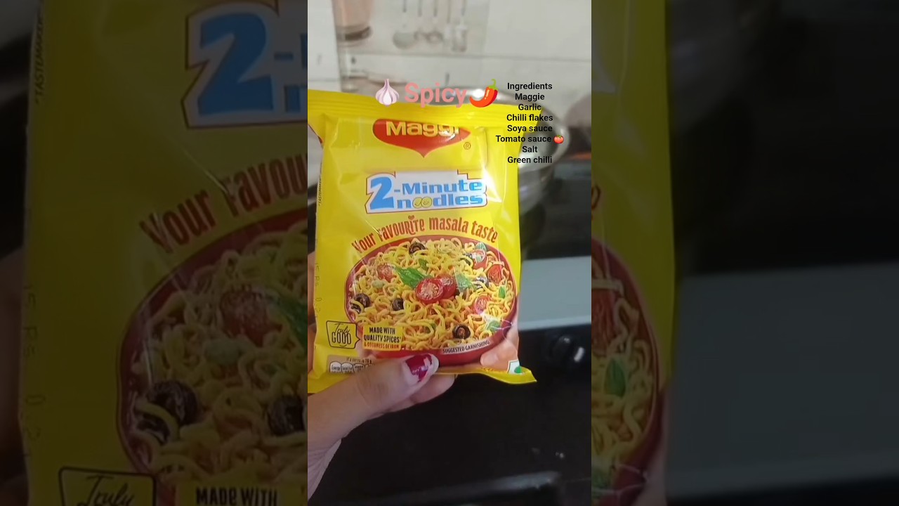 Chilli oil maggie 🌶️🍜🧄