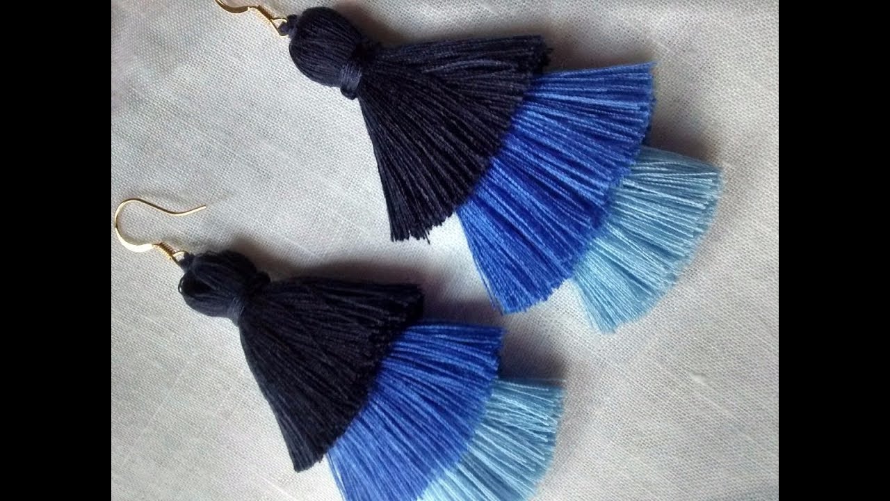 Katmanlı Püskül Küpe Yapımı (DIY)