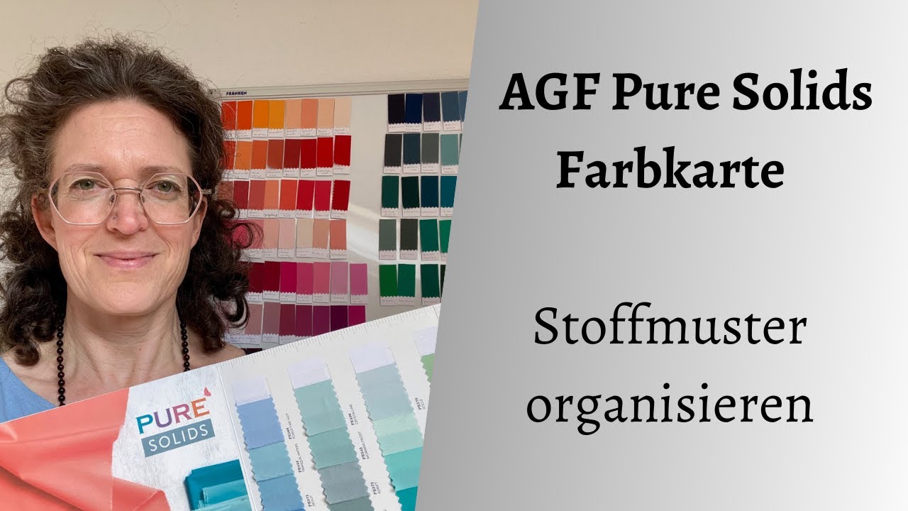 So mache ich magnetische Swatches aus einer AGF Pure Solids Farbkarte